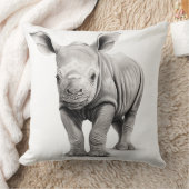 Rhinoceros Square Theken Kissen (Decke)