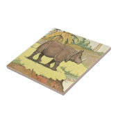 Rhinoceros Storybook Fliese (Seite)
