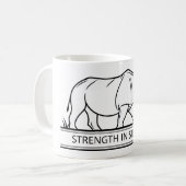 Rhinoceros - Strength In Silence Kaffeetasse (Vorderseite Links)