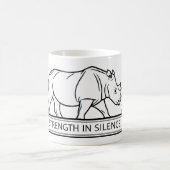 Rhinoceros - Strength In Silence Kaffeetasse (Mittel)