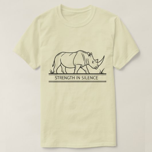 Rhinoceros - Strength In Silence T-Shirt (Design vorne)