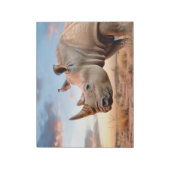 Rhinoceros Tierart Majestic Wild Notizblock (Rotiert)