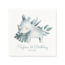 Rhinoceros Tropical Birthday