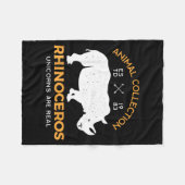 Rhinoceros Unicorns Are Real Funny Animal Fleecedecke (Vorderseite (Horizontal))