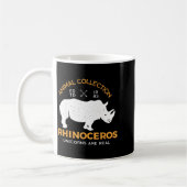 Rhinoceros Unicorns Are Real Funny Animal Kaffeetasse (Links)