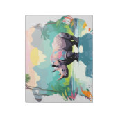 Rhinoceros Vector Frische Pasta machen Notizblock (Rotiert)