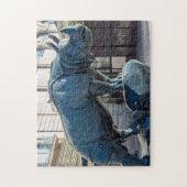 Rhinoceros vor der Musée d'Orsay - Paris Puzzle (Vertikal)