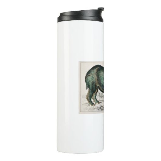 Rhinoceros Wild Jungle Geschenk für Kinder Thermosbecher (Nach links gedreht)