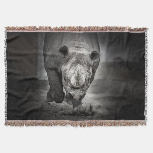 Rhinoceros: Wildtierportrait. Decke (Vorderseite)