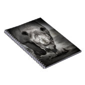 Rhinoceros: Wildtierportrait. Notizblock (Rechte Seite)