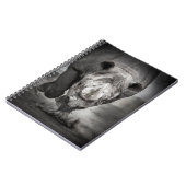 Rhinoceros: Wildtierportrait. Notizblock (Linke Seite)