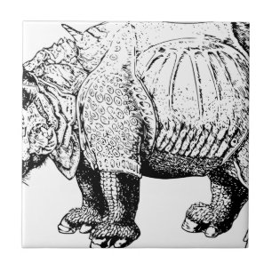 Rhinoceroses tierisches Afrika Safari Fliese