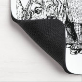 Rhinoceroses tierisches Afrika Safari Mousepad (Ecke)