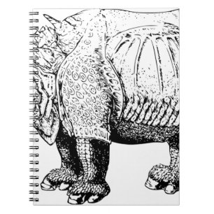 Rhinoceroses tierisches Afrika Safari Notizblock