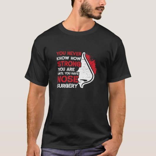Rhinoplastie Kosmetische Nasennadel-Operation T-Shirt (Vorderseite)
