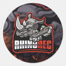 RhinoRec Round-Aufkleber