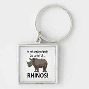 Rhinos Animal Funny Rhinos Schlüsselanhänger