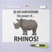 Rhinos Animal Funny Rhinos Seidenpapier (Handwerk)