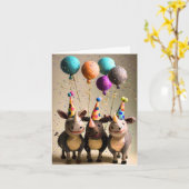 Rhinos Celebration Card Party Karte (Gelbe Blume)