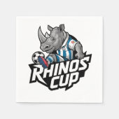 Rhinos Cup Serviette (Vorderseite)