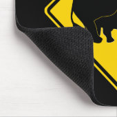 RHINOS, DIE VERKEHRSSCHILD KREUZEN MOUSEPAD (Ecke)