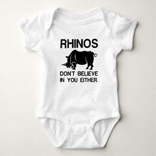 Rhinos Dont glaubt Baby Strampler