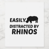 RHINOS EASILY DISTRACTED WEINETIKETT (Einzelnes Label)