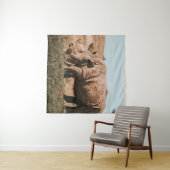 RHINO'S IN AFRIKA GRAZIEREN WANDTEPPICH (Beispiel (Horizontal))