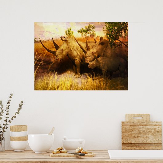RHINOS Poster (Küche)