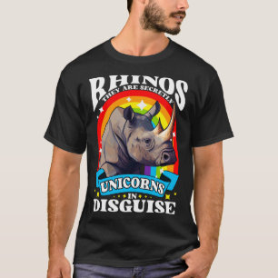 Rhinos Sie sind heimlich Einhörner in verschleiert T-Shirt