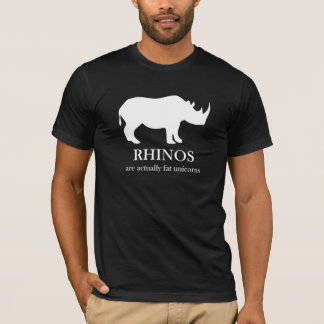 Rhinos sind fetter Unicorns-T - Shirt