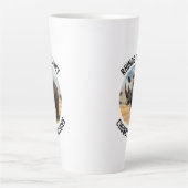 Rhinos sind nur Chubby Unicorns Latte Tasse (Vorderseite)