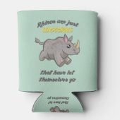 Rhinos sind Unicorns Dosenkühler (Rückseite)