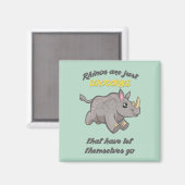 Rhinos sind Unicorns Magnet (Vorderseite/Rückseite)