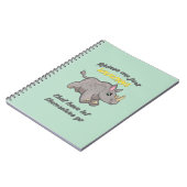 Rhinos sind Unicorns Notizblock (Linke Seite)
