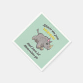 Rhinos sind Unicorns Serviette (Ecke)