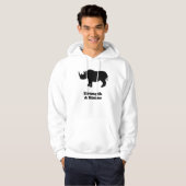 Rhinostärke und Ehrenschwarz Hoodie (Vorne ganz)
