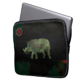 Rhinotierkunst Laptopschutzhülle (Vorderseite Links)