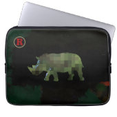 Rhinotierkunst Laptopschutzhülle (Vorderseite)