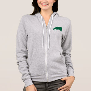 Rhinozeros aus Kleeblättern Hoodie