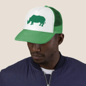 Rhinozeros aus Kleeblättern Truckerkappe (Beispiel)
