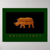 Rhinozeros-Druck für Wände Poster (Vorne)
