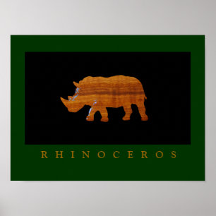 Rhinozeros-Druck für Wände Poster