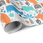 Rhinozeros! Geschenkpapier (Rolleneckpunkt)