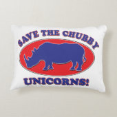 Rhinozeros in einem psychedelischen Zebra-Muster Dekokissen (Rückseite)