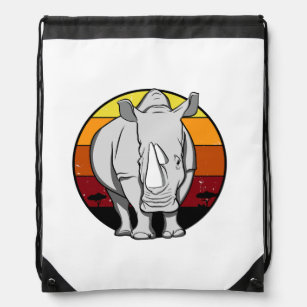Rhinozeros, Vintages Design Sportbeutel