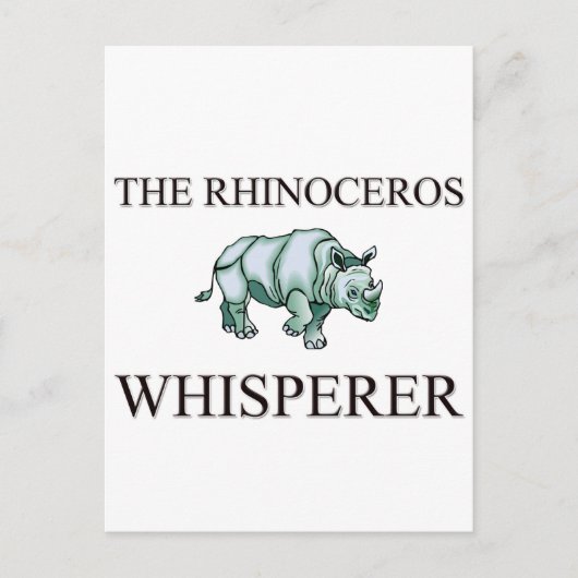 Rhinozeros Whisperer Postkarte (Vorderseite)