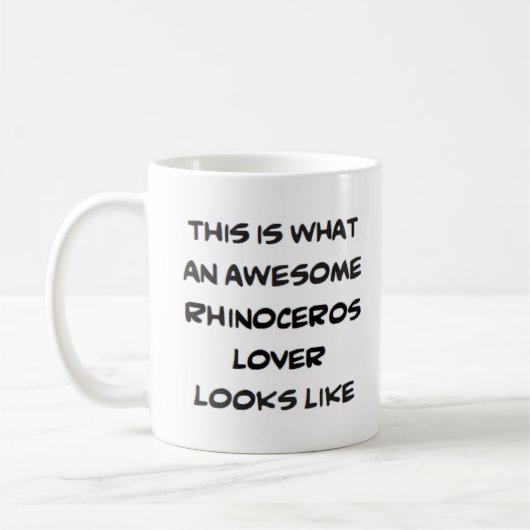 Rhinozeroslover, phantastisch kaffeetasse (Links)