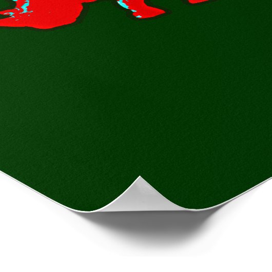 Rhinozerozerische Grafik Poster (Ecke)