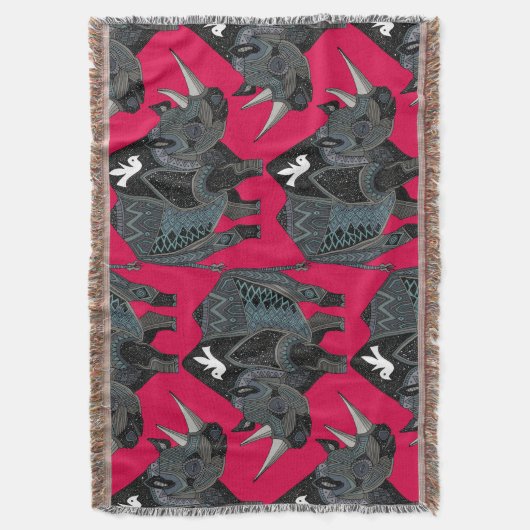 Rhinozerrot Decke (Vorderseite Vertikal)